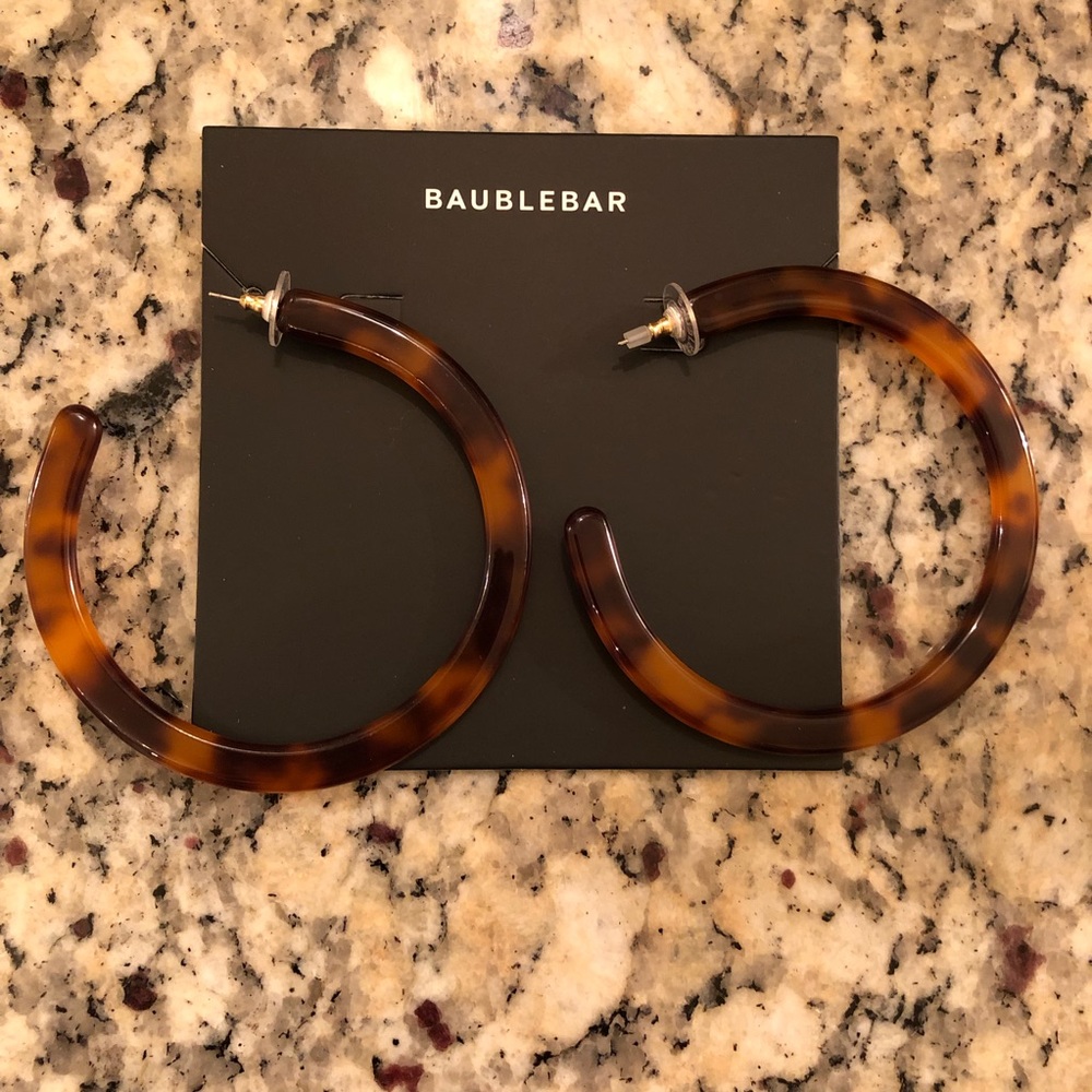 BaubleBar Tortoise Hoops